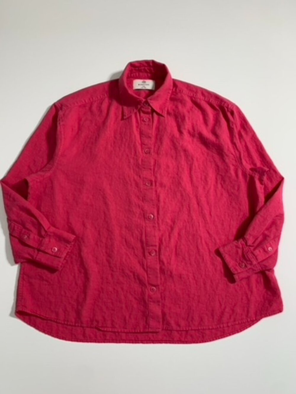 Wilfred Oversized Pink Long Sleeve Shirt Size XS Linen and LENZING Belended - Picture 3 of 10